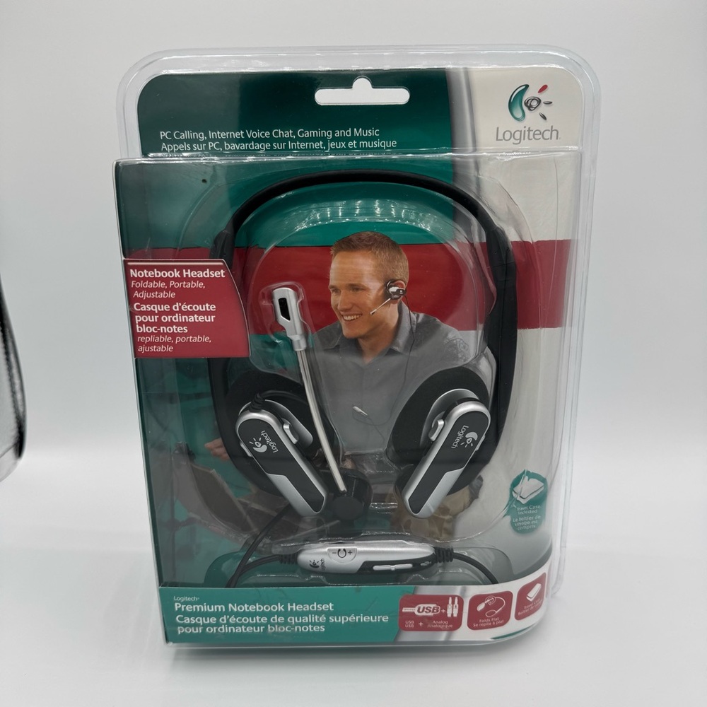 Logitech Premium Notebook Silver/Black Neckband Headsets